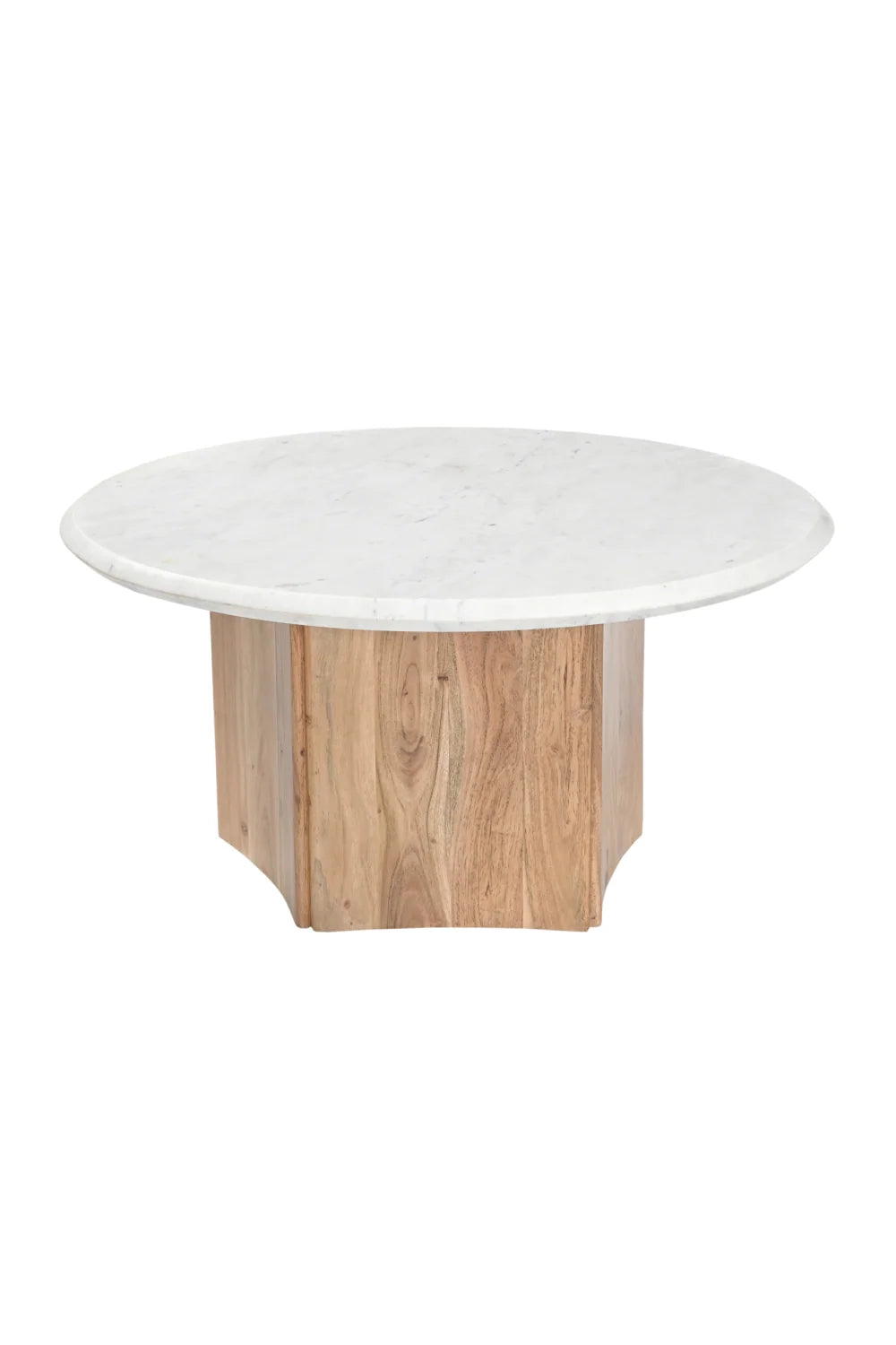 Luxury White Marble Coffee Table Modern Italian Style for Villa