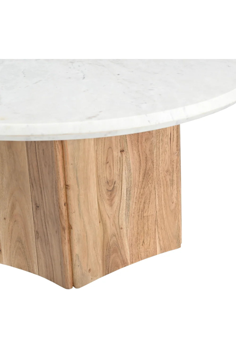 Luxury White Marble Coffee Table Modern Italian Style for Villa