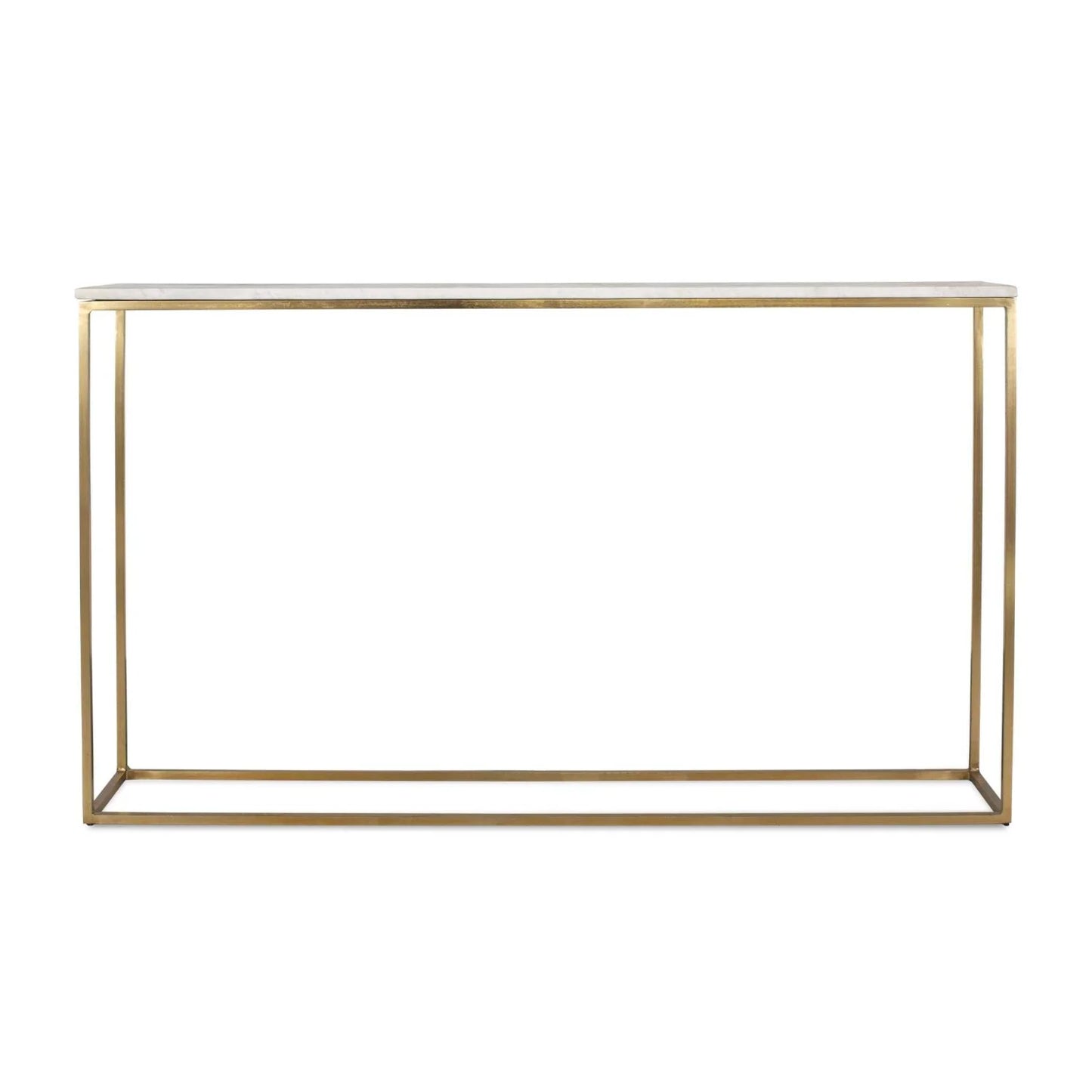 Luxury White Marble Console Table Modern Italian Style for Villa