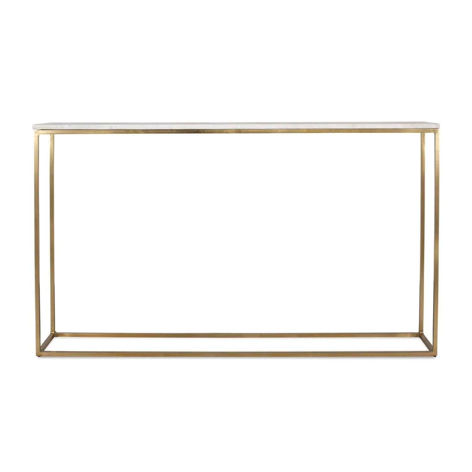 Luxury White Marble Console Table Modern Italian Style for Villa