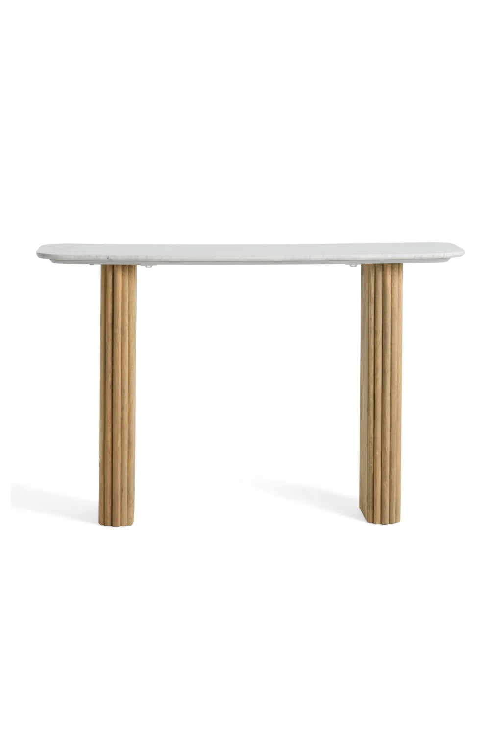 Luxury White Marble Console Table Modern Italian Style for Villa