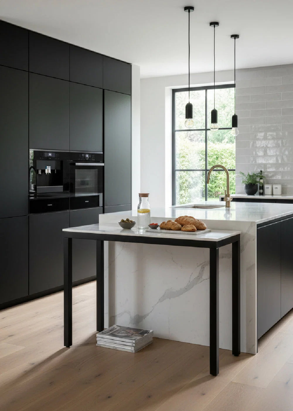 Luxury White Marble Console Table Modern Italian Style for Villa