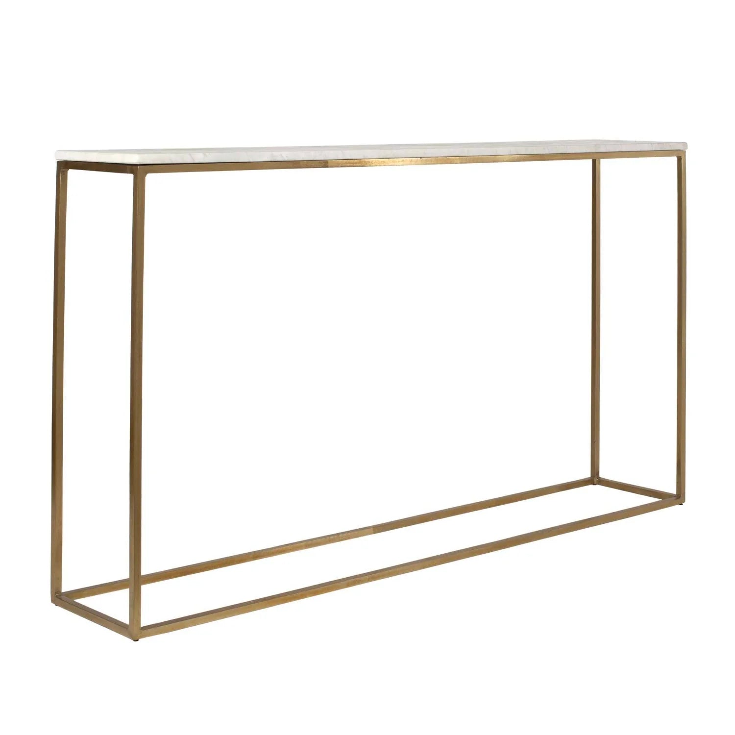 Luxury White Marble Console Table Modern Italian Style for Villa