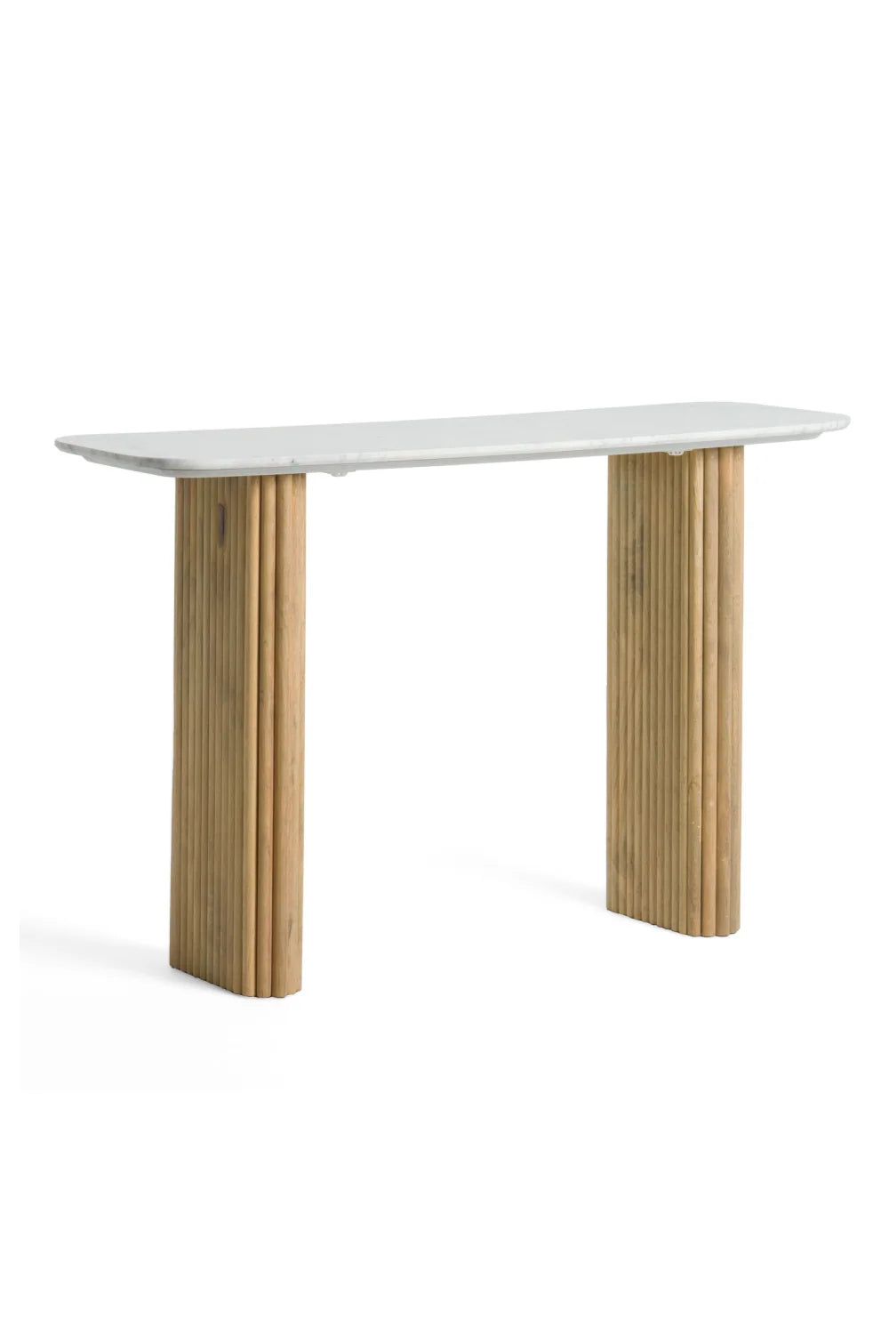 Luxury White Marble Console Table Modern Italian Style for Villa