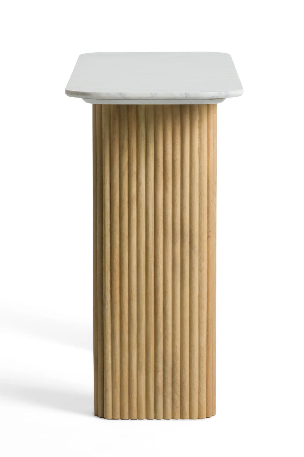 Luxury White Marble Console Table Modern Italian Style for Villa