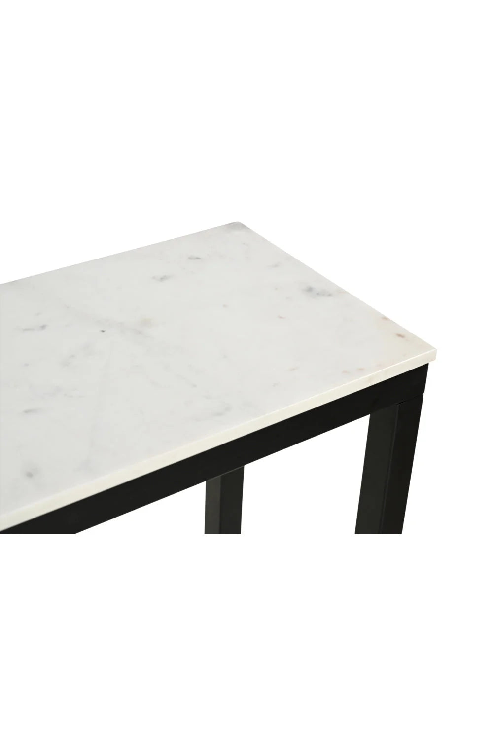 Luxury White Marble Console Table Modern Italian Style for Villa