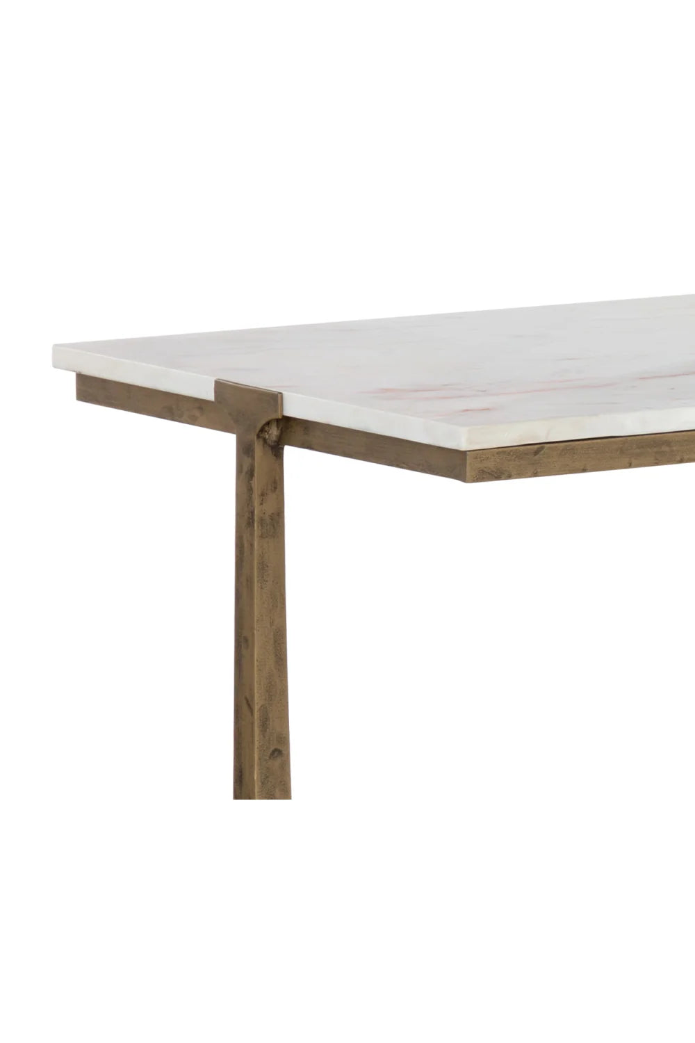Luxury White Marble Console Table Modern Italian Style for Villa