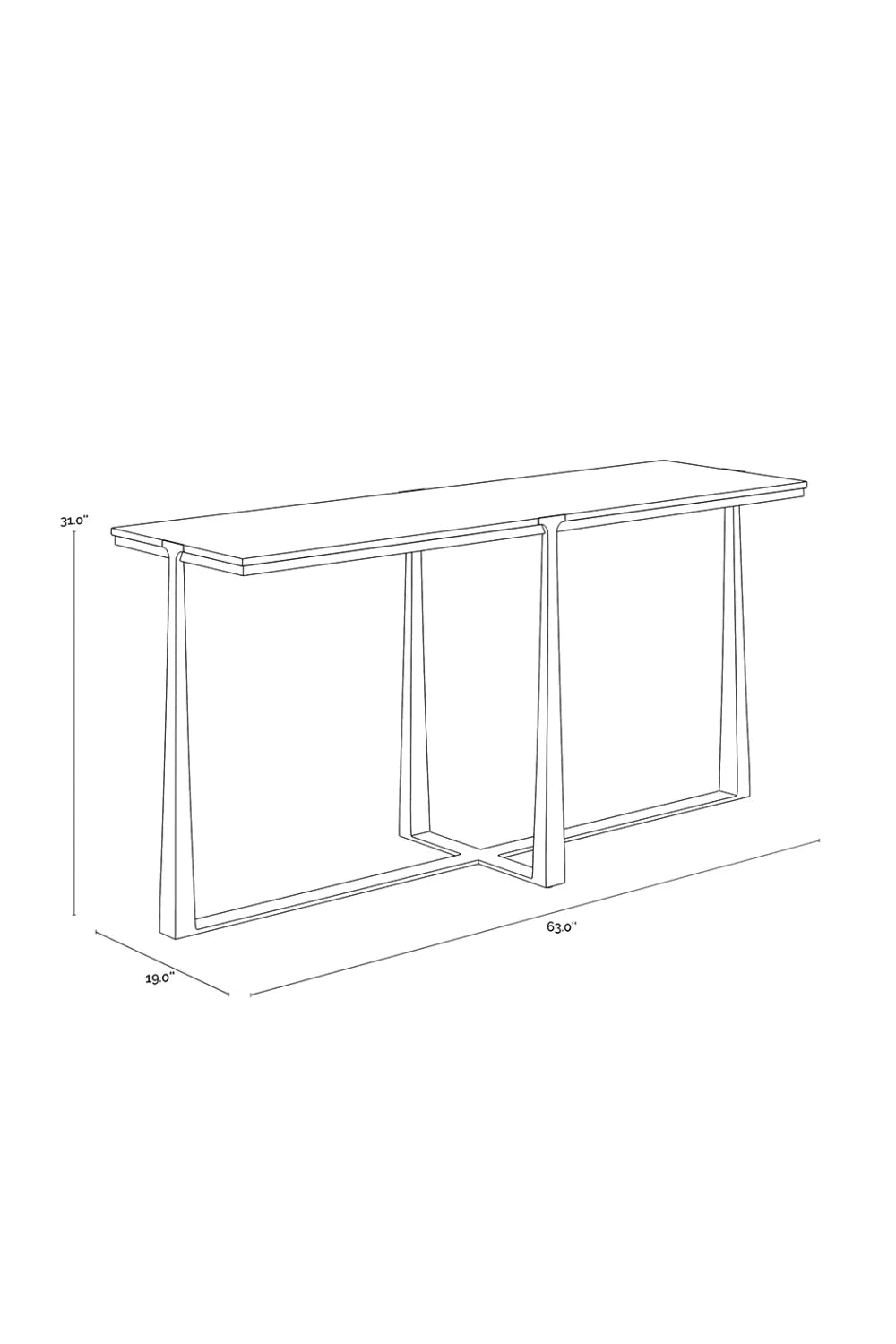 Luxury White Marble Console Table Modern Italian Style for Villa