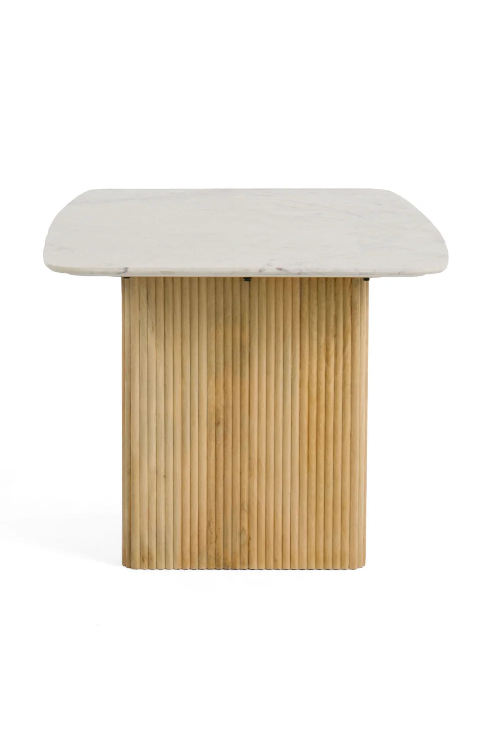 Luxury White Marble Dining Table Modern Italian Style for Villa