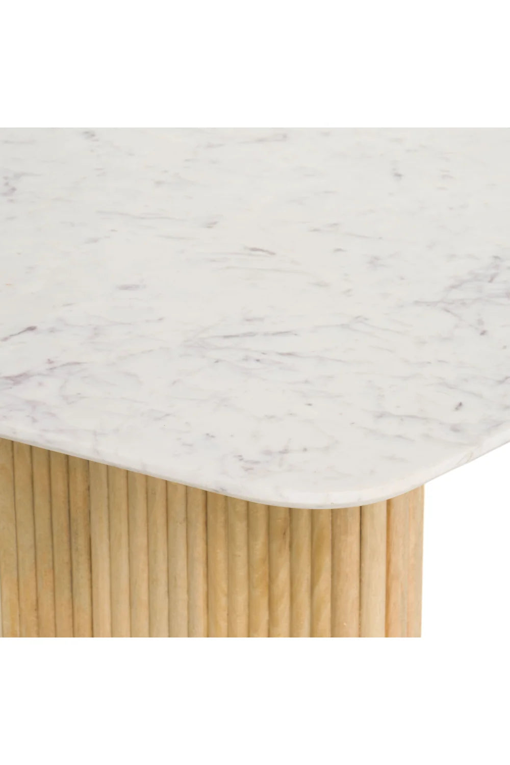 Luxury White Marble Dining Table Modern Italian Style for Villa