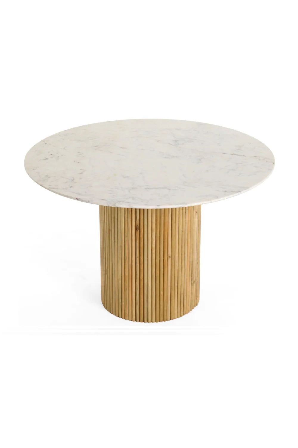 Luxury White Marble Dining Table Modern Italian Style for Villa