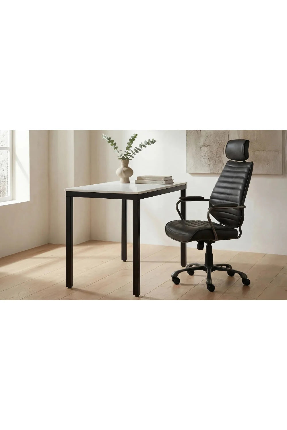 Luxury White Marble Modern Desk European Style for Villa
