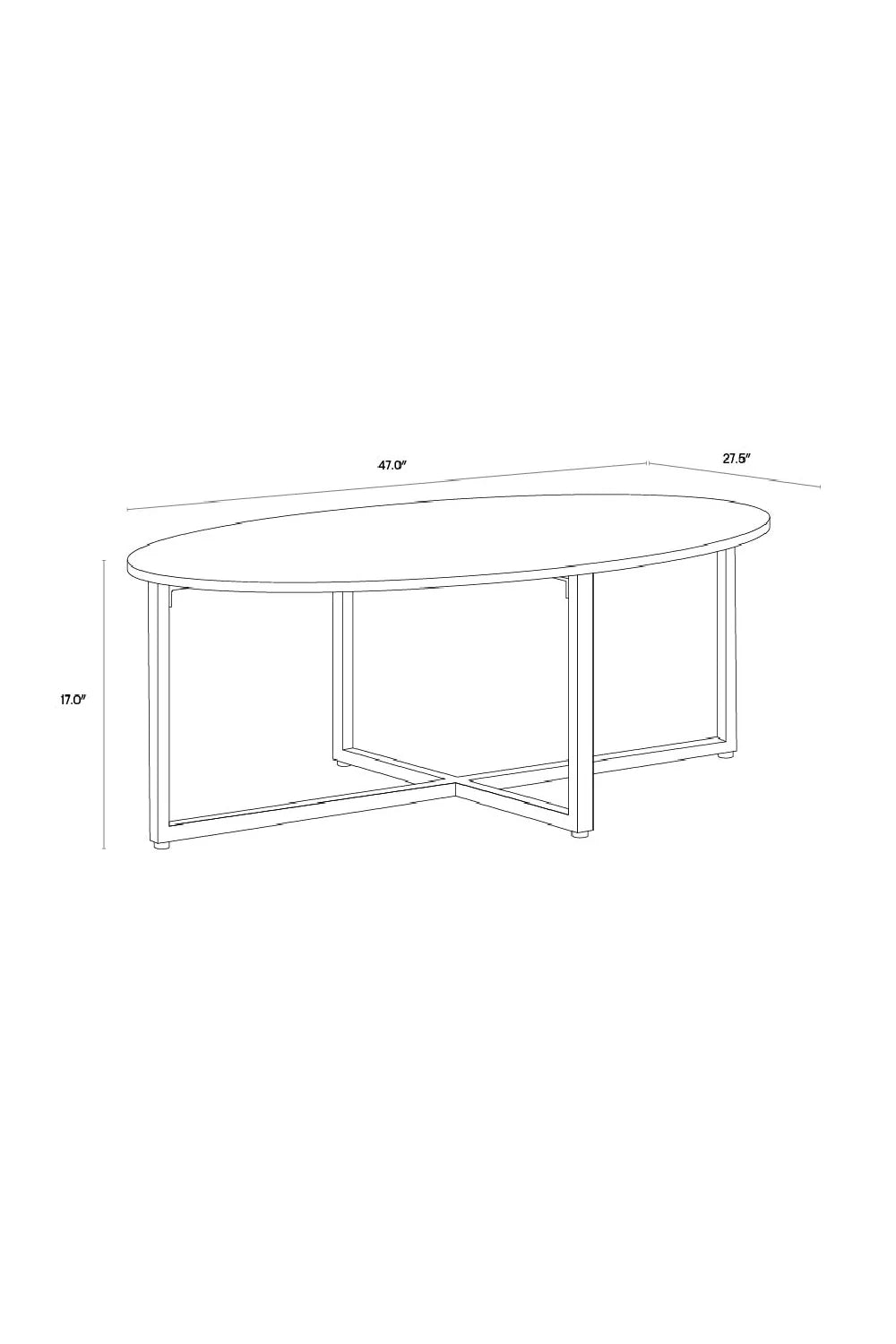 Luxury White Marble Oval Coffee Table Modern Italian Style for Villa