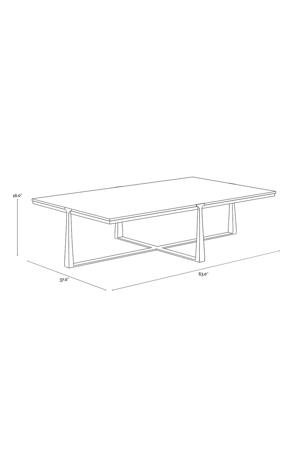 Luxury White Marble Rectangular Coffee Table Modern Italian Style for Villa
