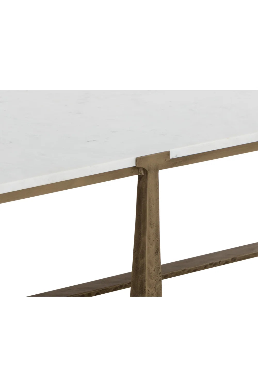 Luxury White Marble Rectangular Coffee Table Modern Italian Style for Villa