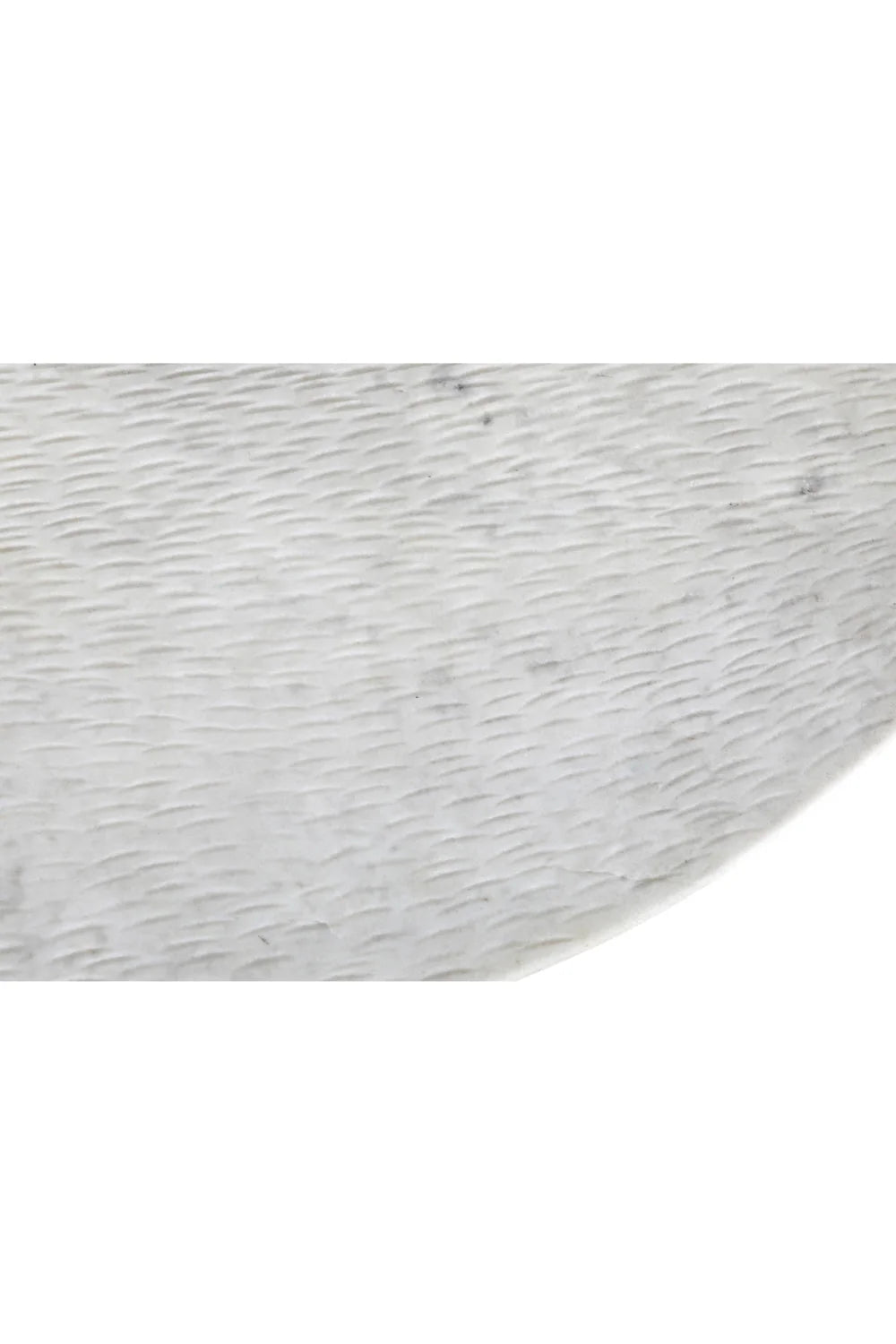 Luxury White Marble Round Coffee Table Modern Italian Style for Villa