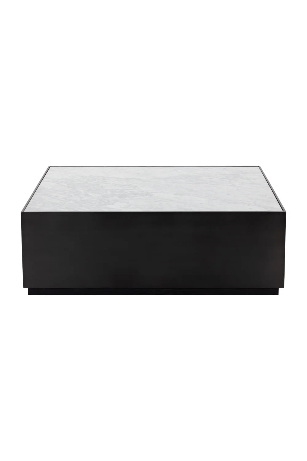Luxury White Marble Square Coffee Table Modern Italian Style for Villa