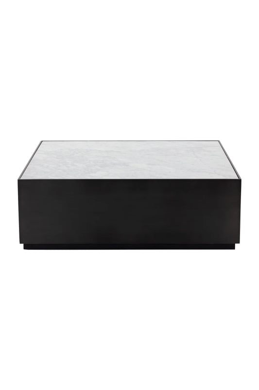 Luxury White Marble Square Coffee Table Modern Italian Style for Villa