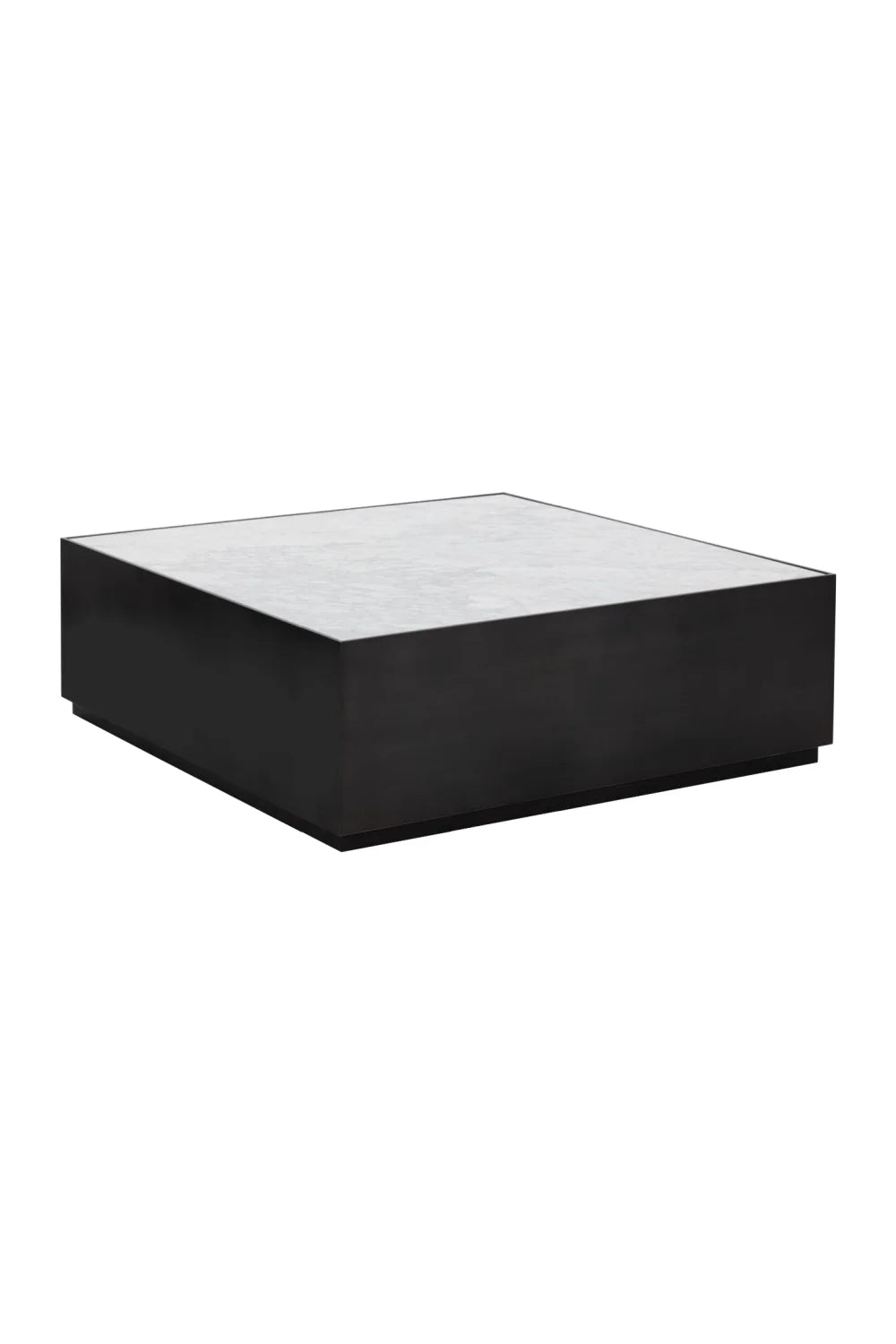 Luxury White Marble Square Coffee Table Modern Italian Style for Villa