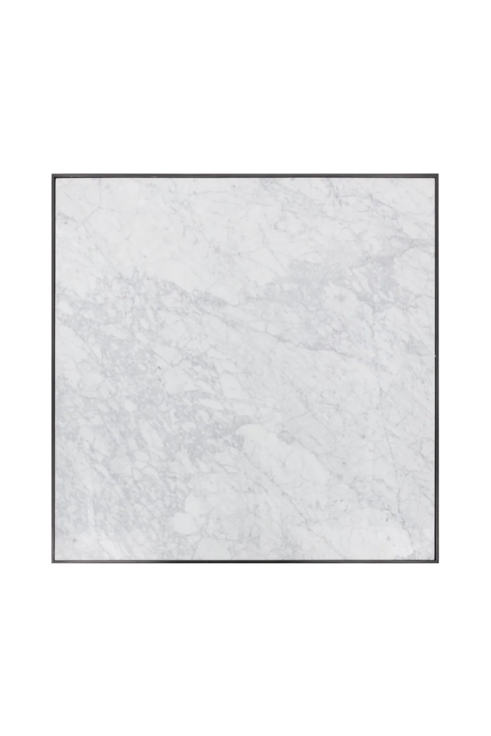 Luxury White Marble Square Coffee Table Modern Italian Style for Villa