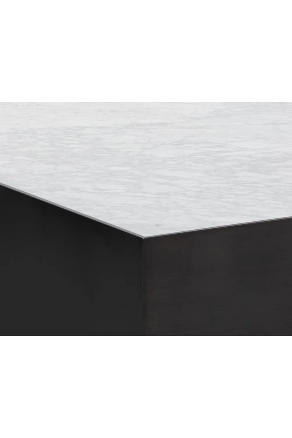 Luxury White Marble Square Coffee Table Modern Italian Style for Villa