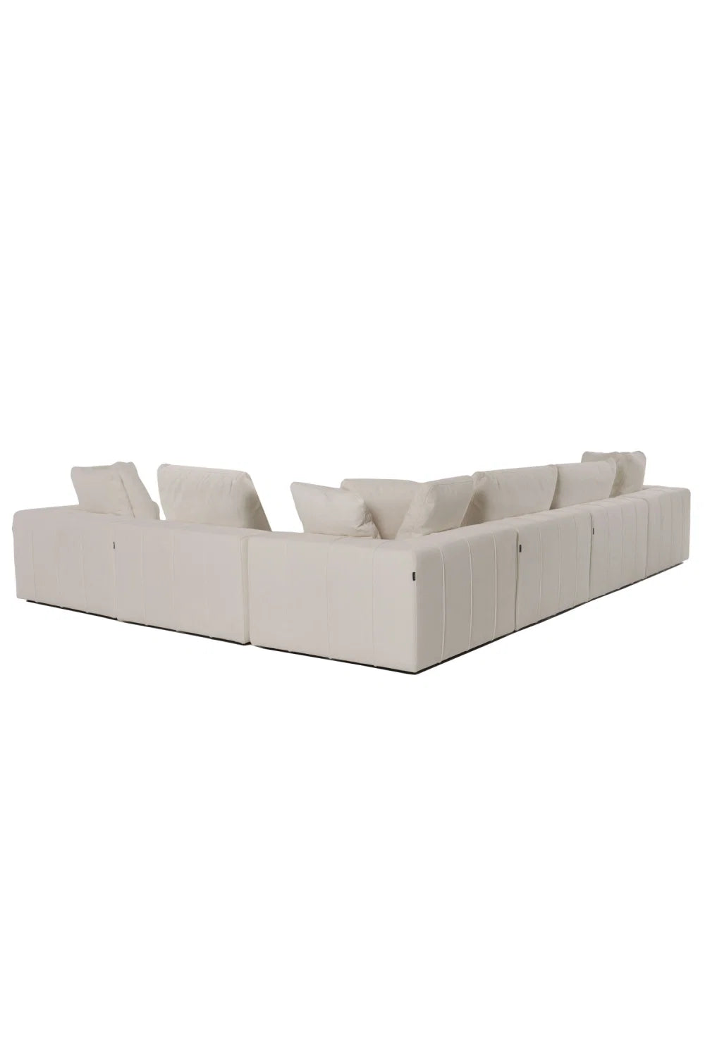 Luxury White Modular Armless Sofa Modern Italian Style for Villa