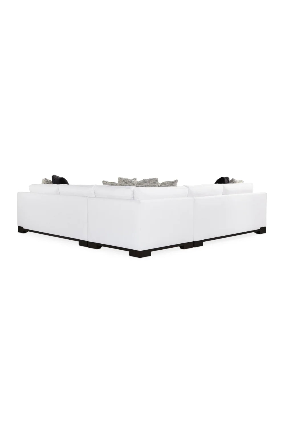 Luxury White Modular Sectional Sofa Modern Italian Style for Villa