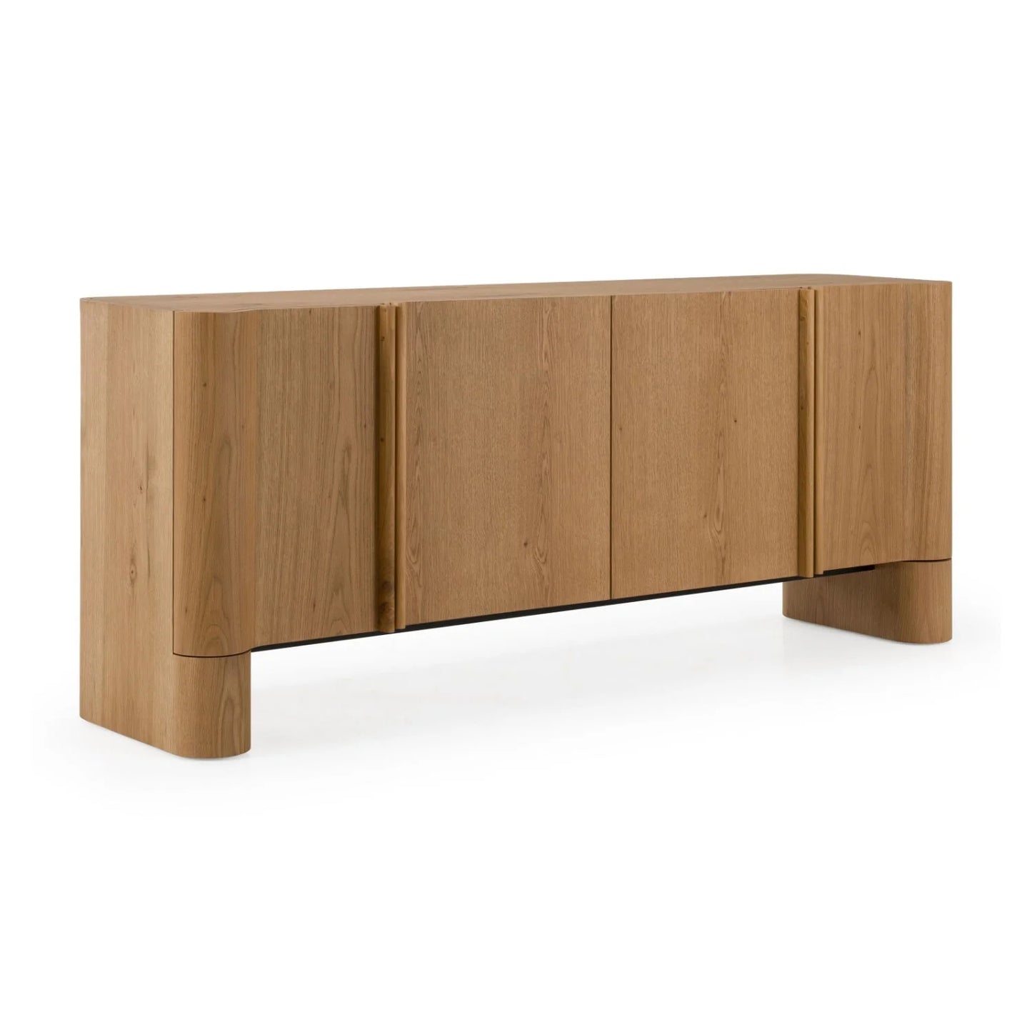 Luxury White Oak 4-Door Sideboard European Style for Villa