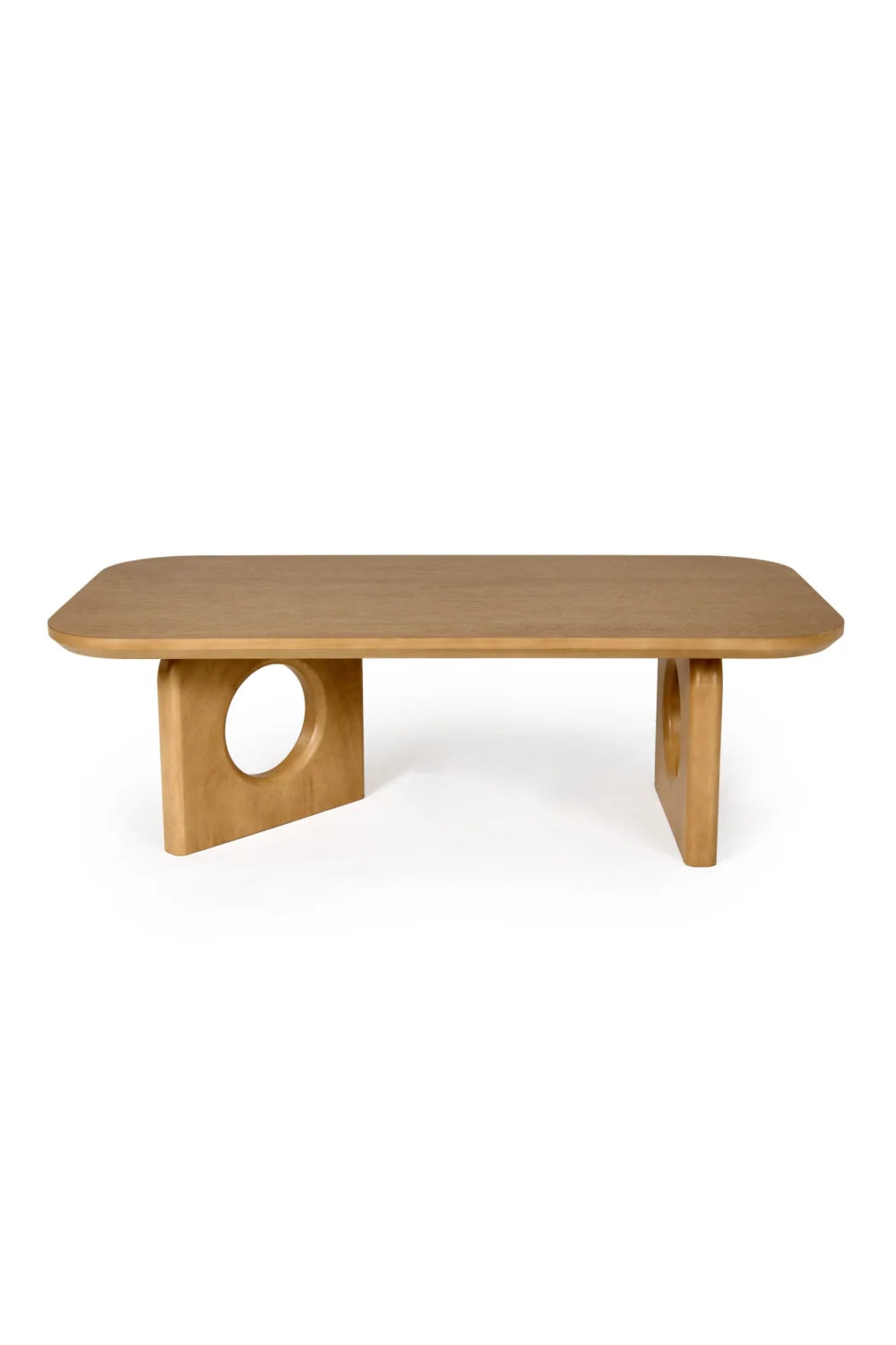 Luxury White Oak Coffee Table Modern Italian Style for Villa