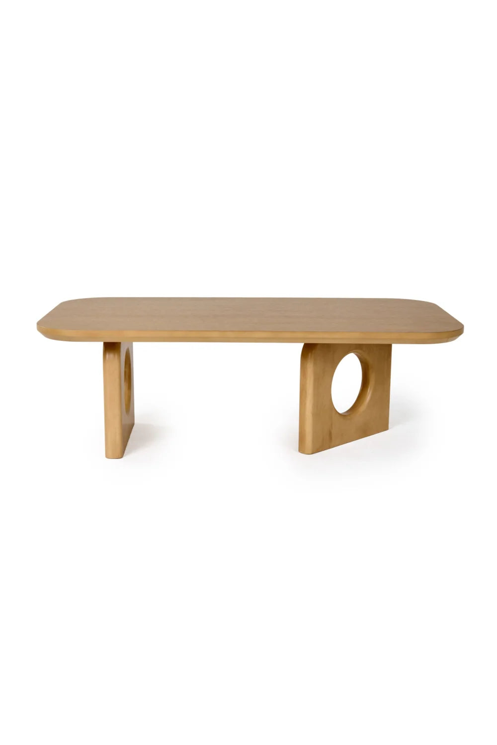 Luxury White Oak Coffee Table Modern Italian Style for Villa