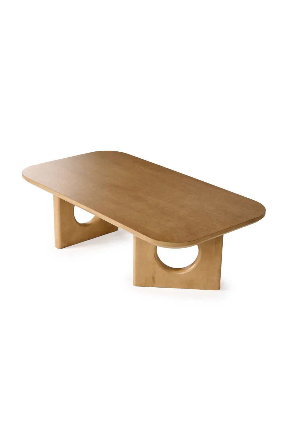 Luxury White Oak Coffee Table Modern Italian Style for Villa