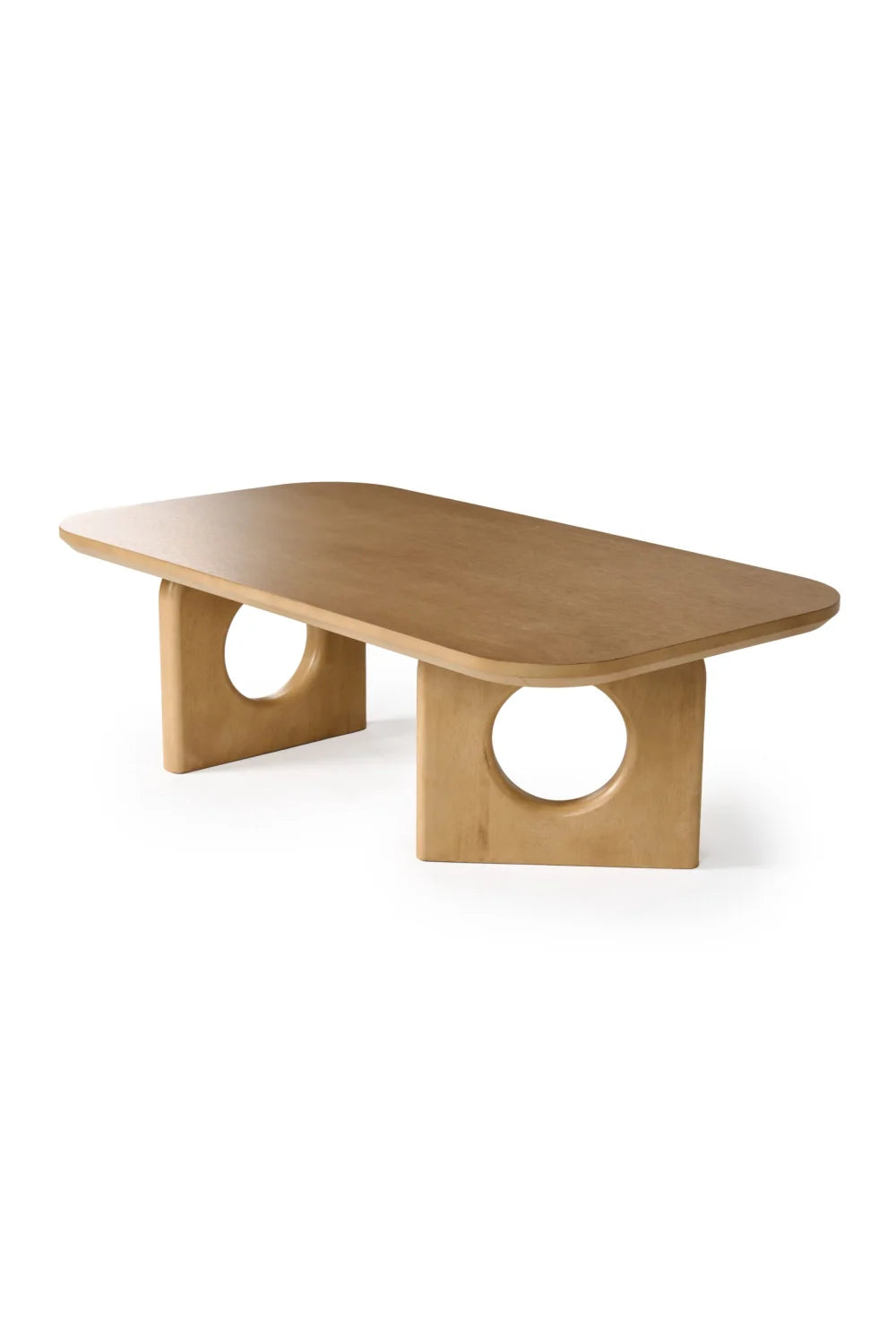 Luxury White Oak Coffee Table Modern Italian Style for Villa