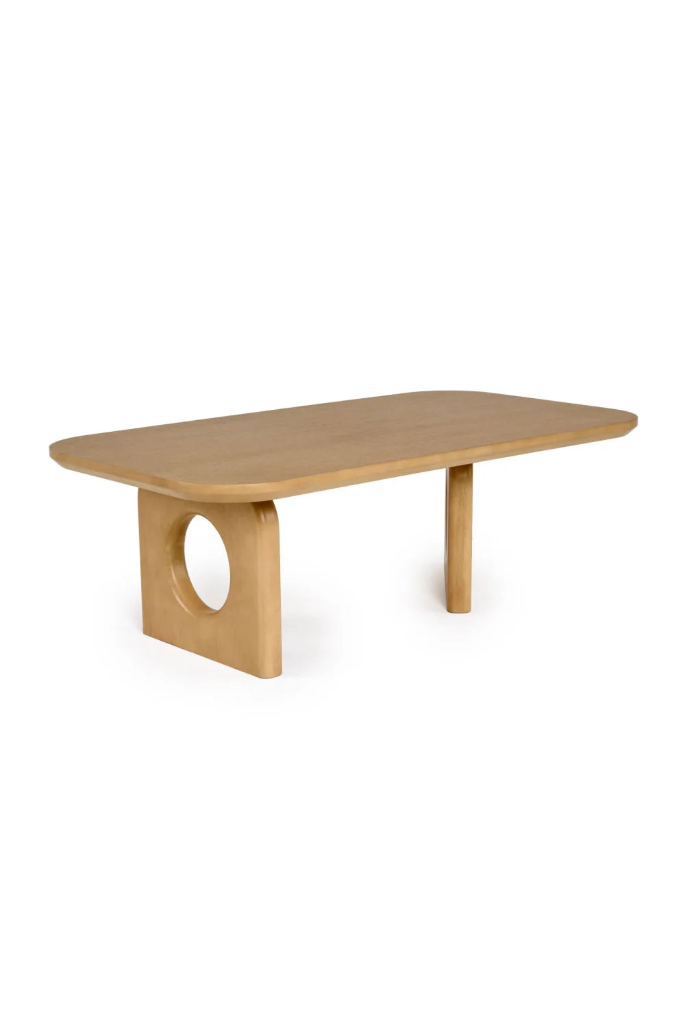 Luxury White Oak Coffee Table Modern Italian Style for Villa