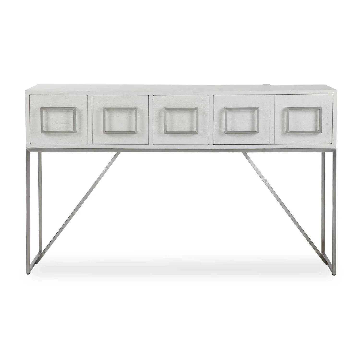 Luxury White Oak Console Table Modern Italian Style for Villa