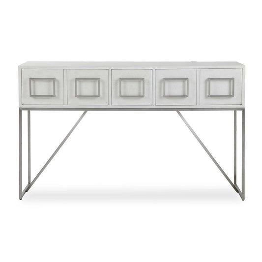 Luxury White Oak Console Table Modern Italian Style for Villa