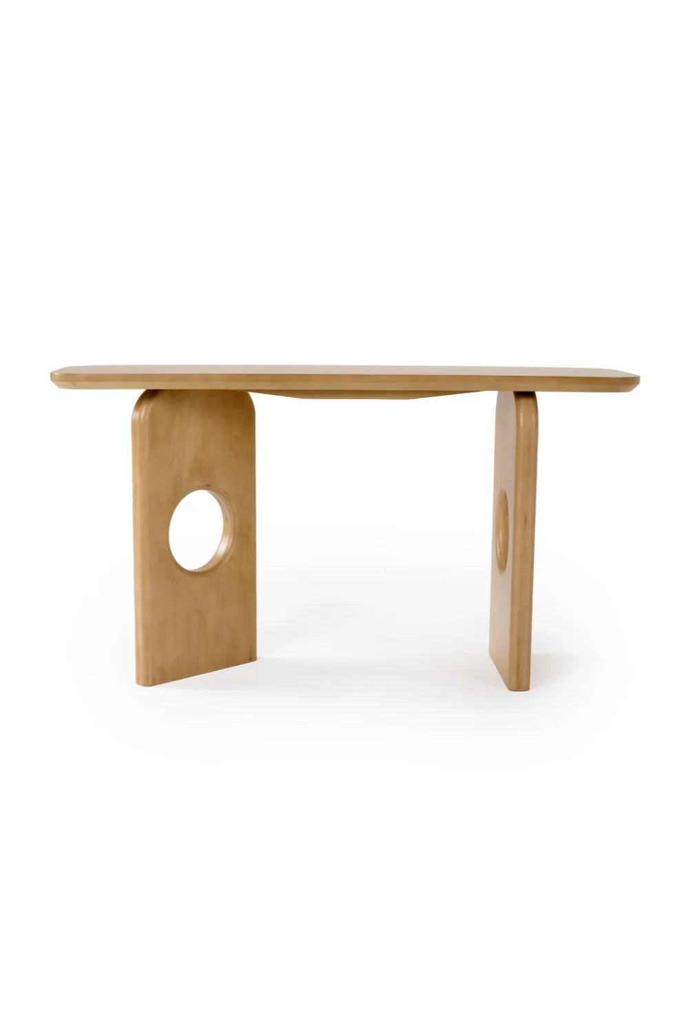 Luxury White Oak Console Table Modern Italian Style for Villa