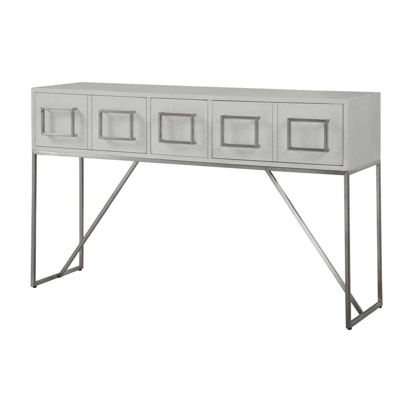 Luxury White Oak Console Table Modern Italian Style for Villa
