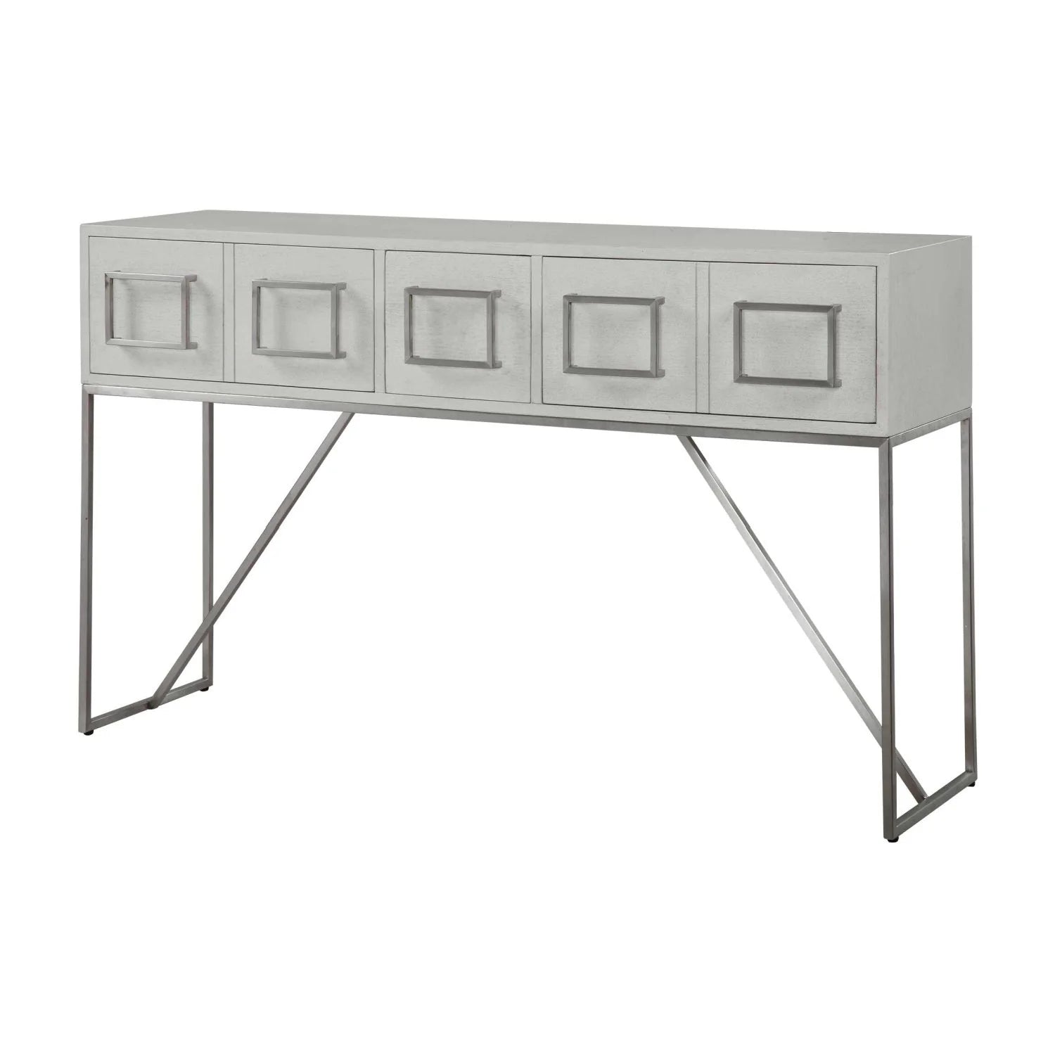 Luxury White Oak Console Table Modern Italian Style for Villa