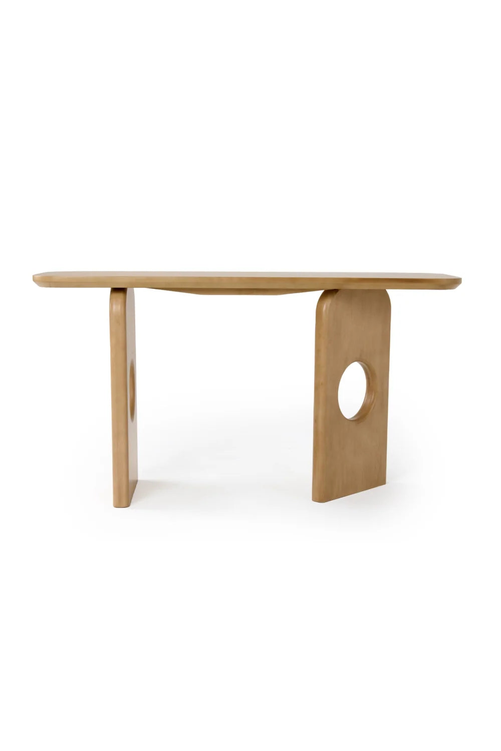 Luxury White Oak Console Table Modern Italian Style for Villa