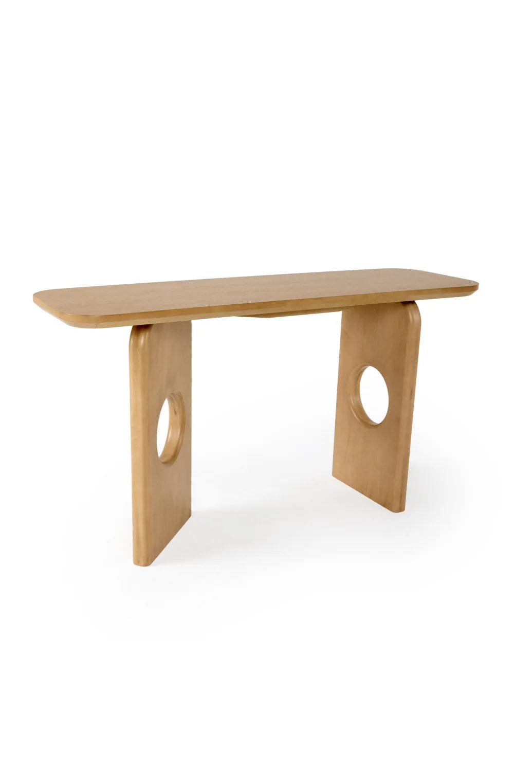 Luxury White Oak Console Table Modern Italian Style for Villa