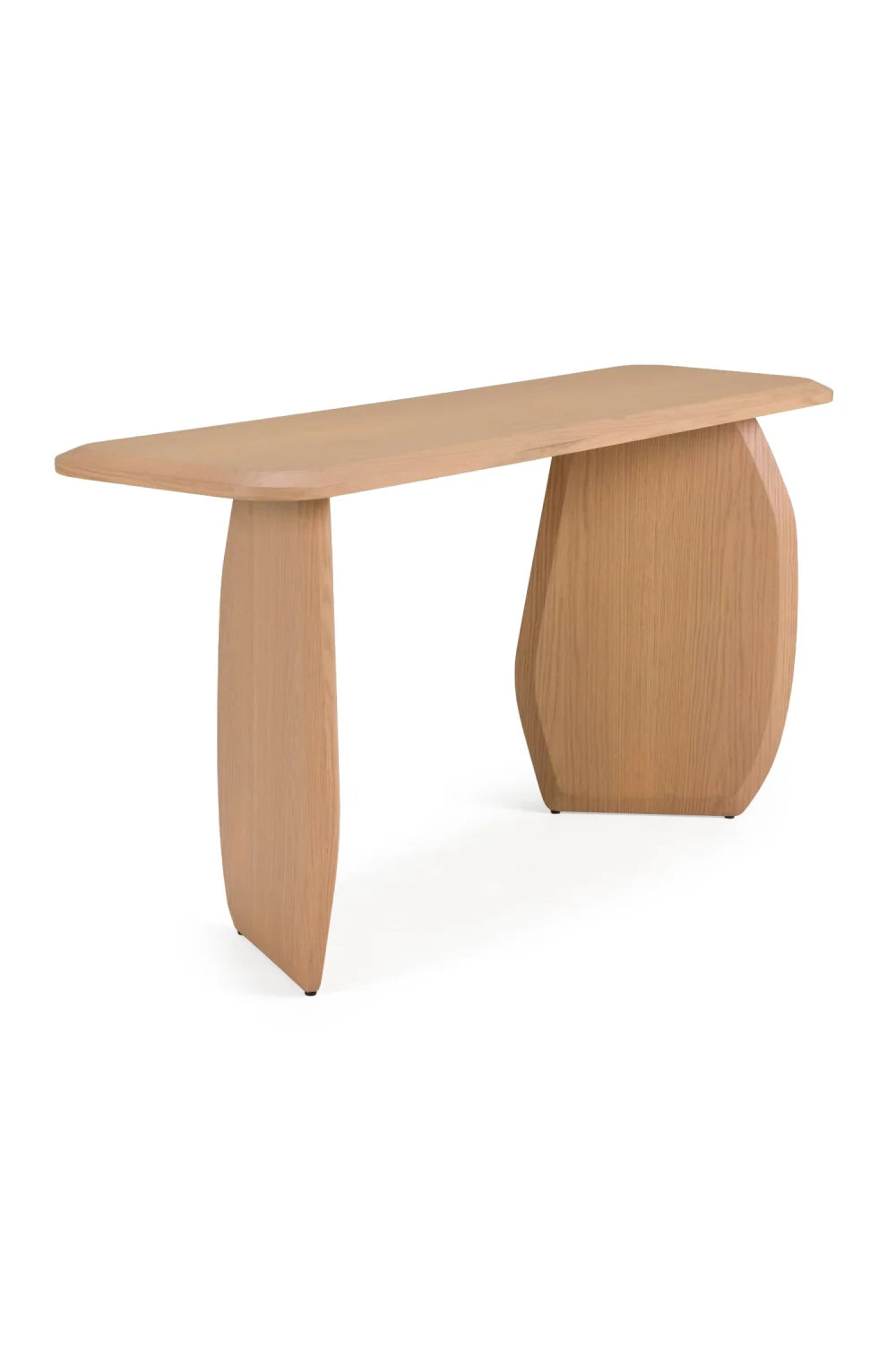 Luxury White Oak Console Table Modern Italian Style for Villa