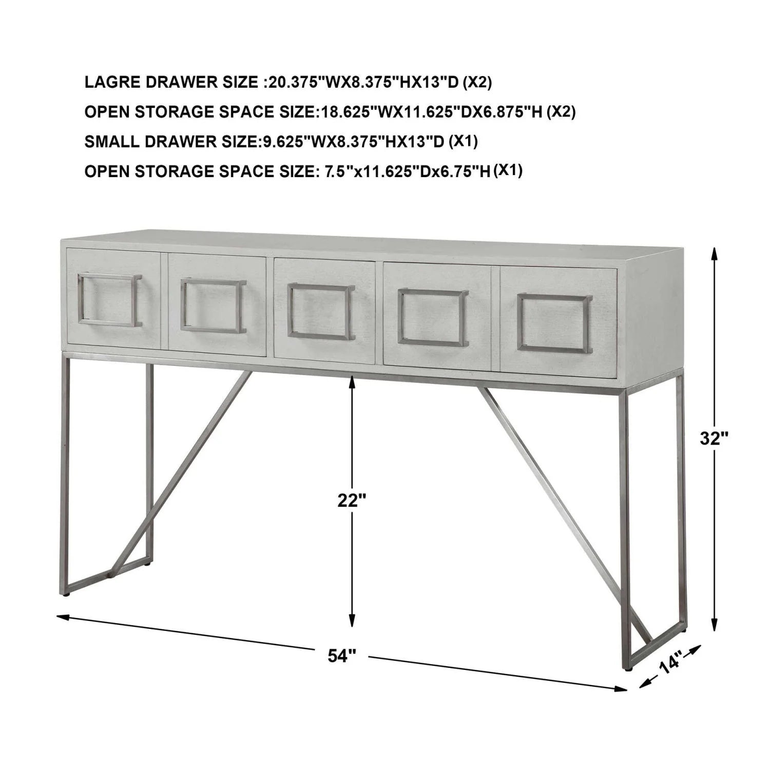 Luxury White Oak Console Table Modern Italian Style for Villa