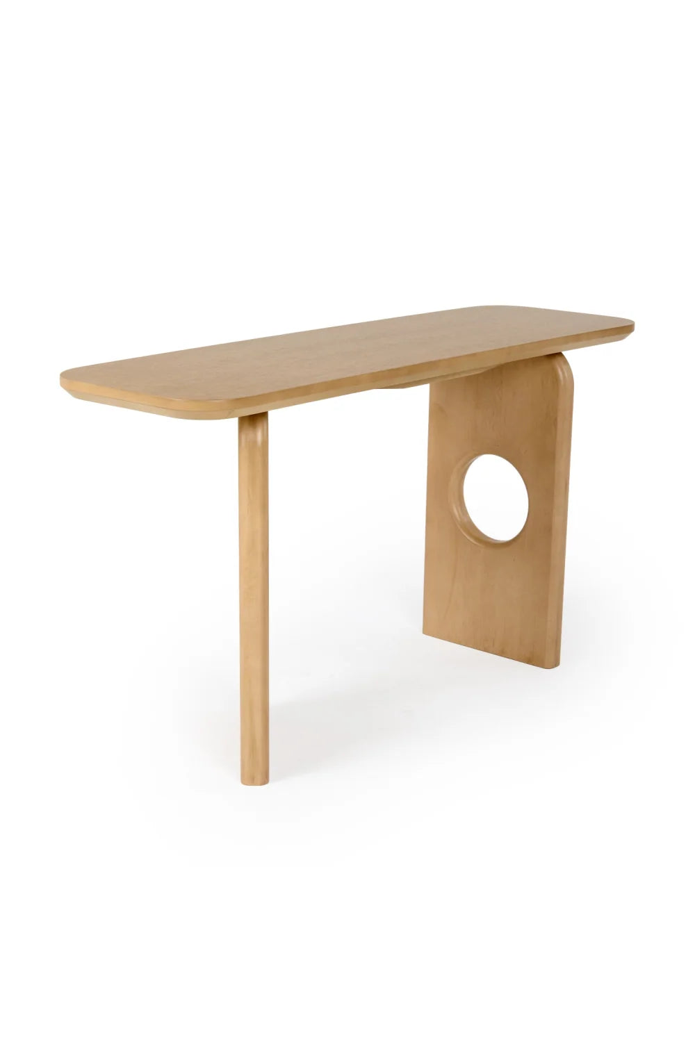 Luxury White Oak Console Table Modern Italian Style for Villa