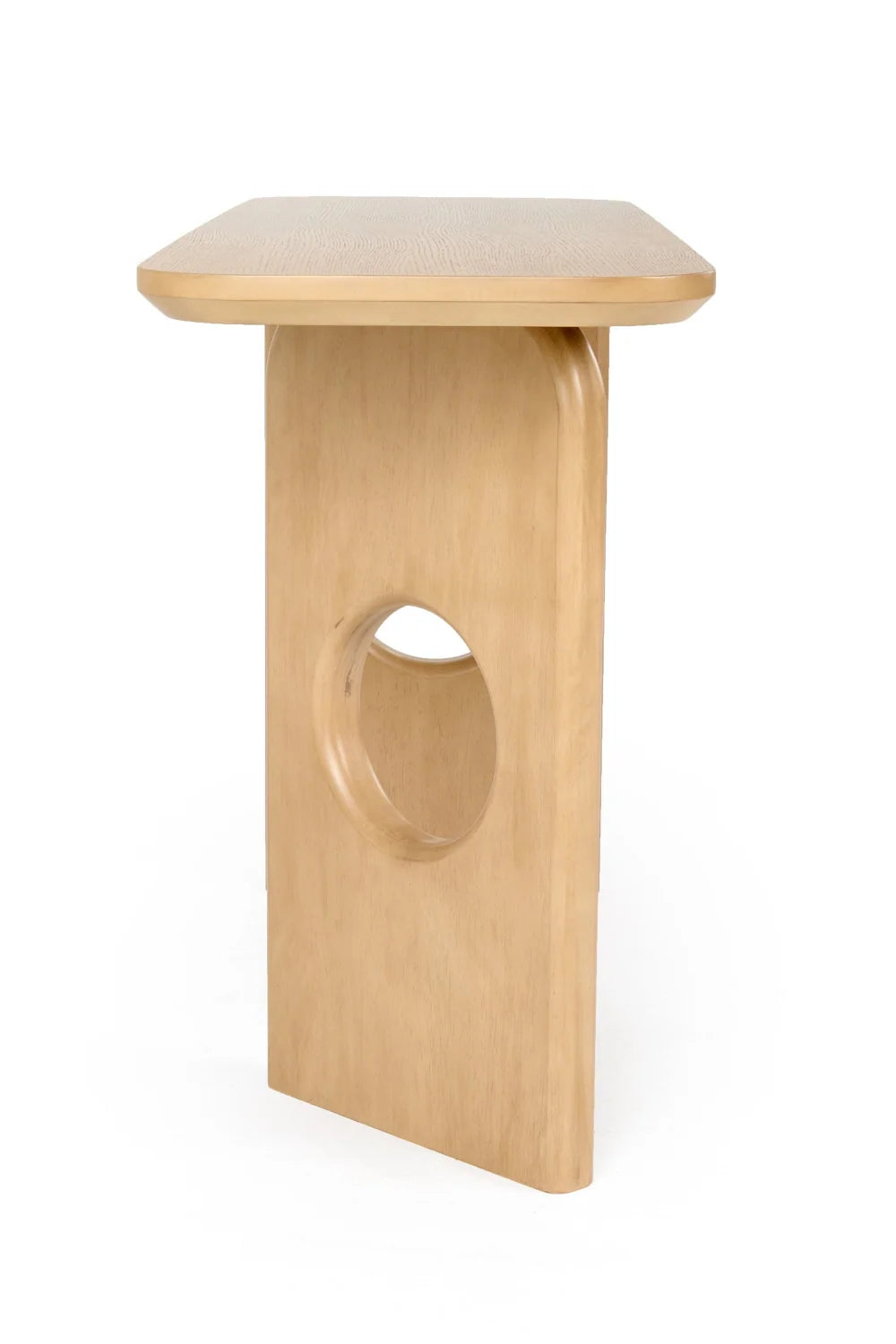 Luxury White Oak Console Table Modern Italian Style for Villa