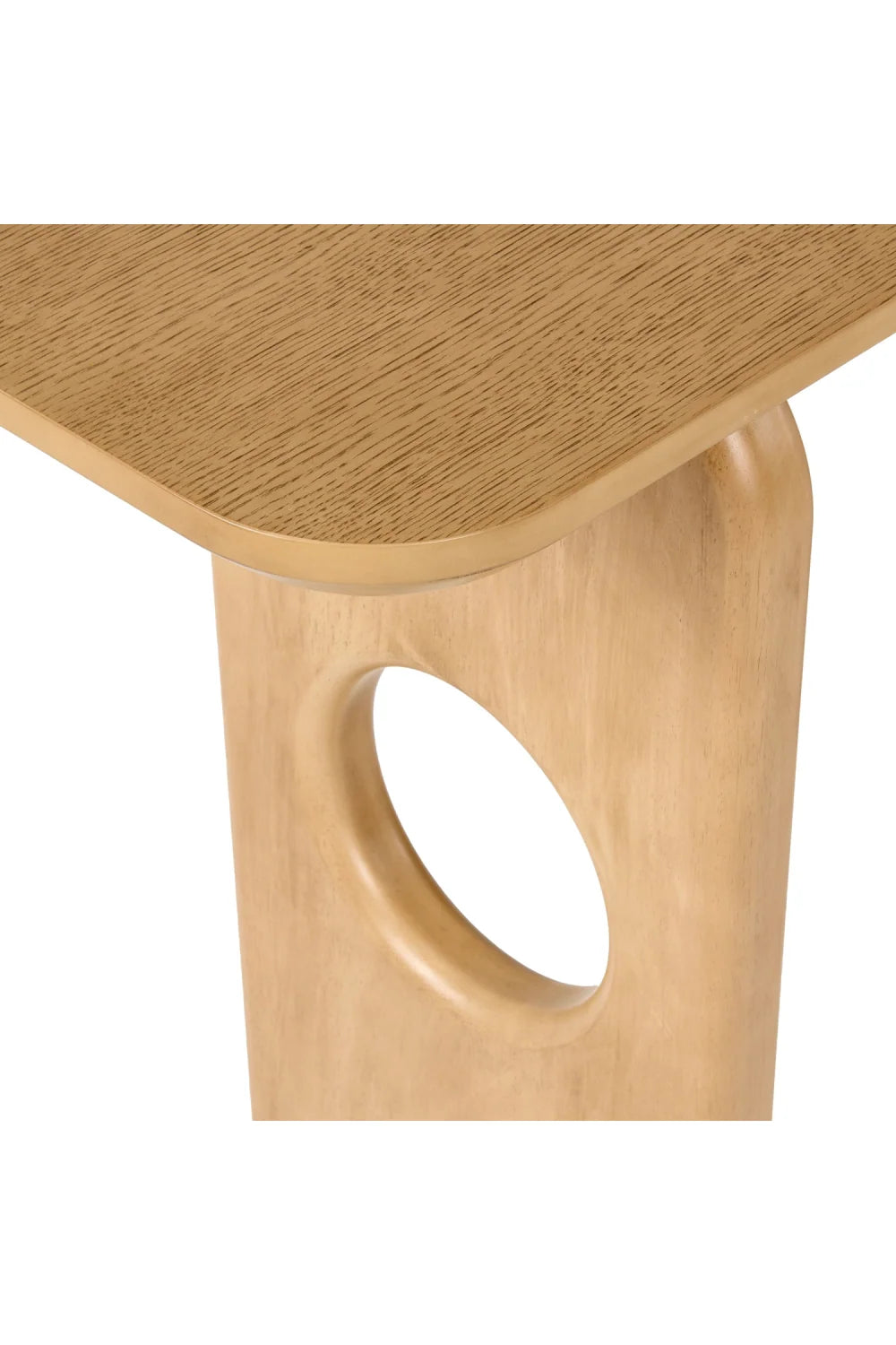 Luxury White Oak Console Table Modern Italian Style for Villa
