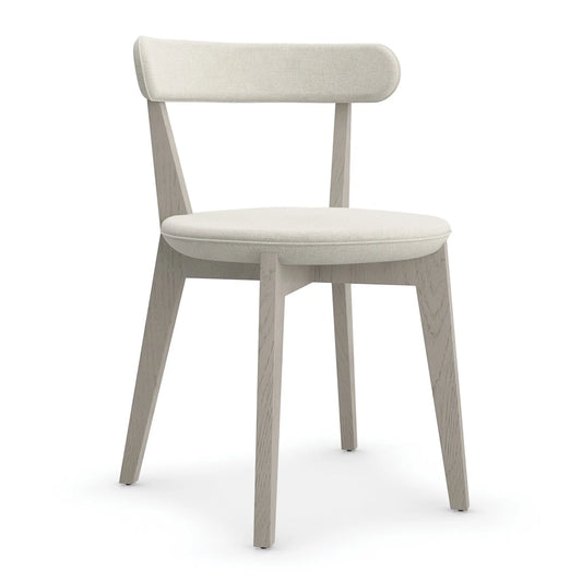 Luxury White Oak Modern Dining Chair European Style for Villa