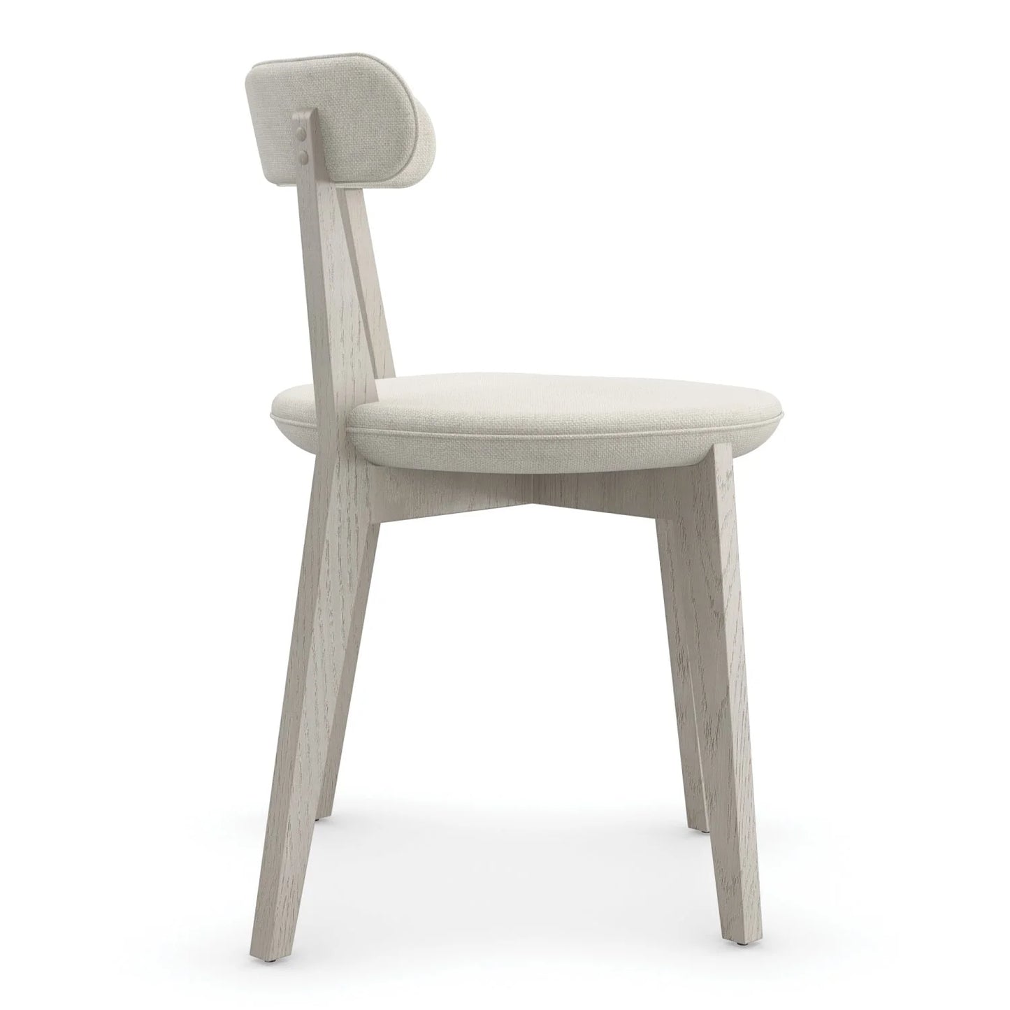 Luxury White Oak Modern Dining Chair European Style for Villa