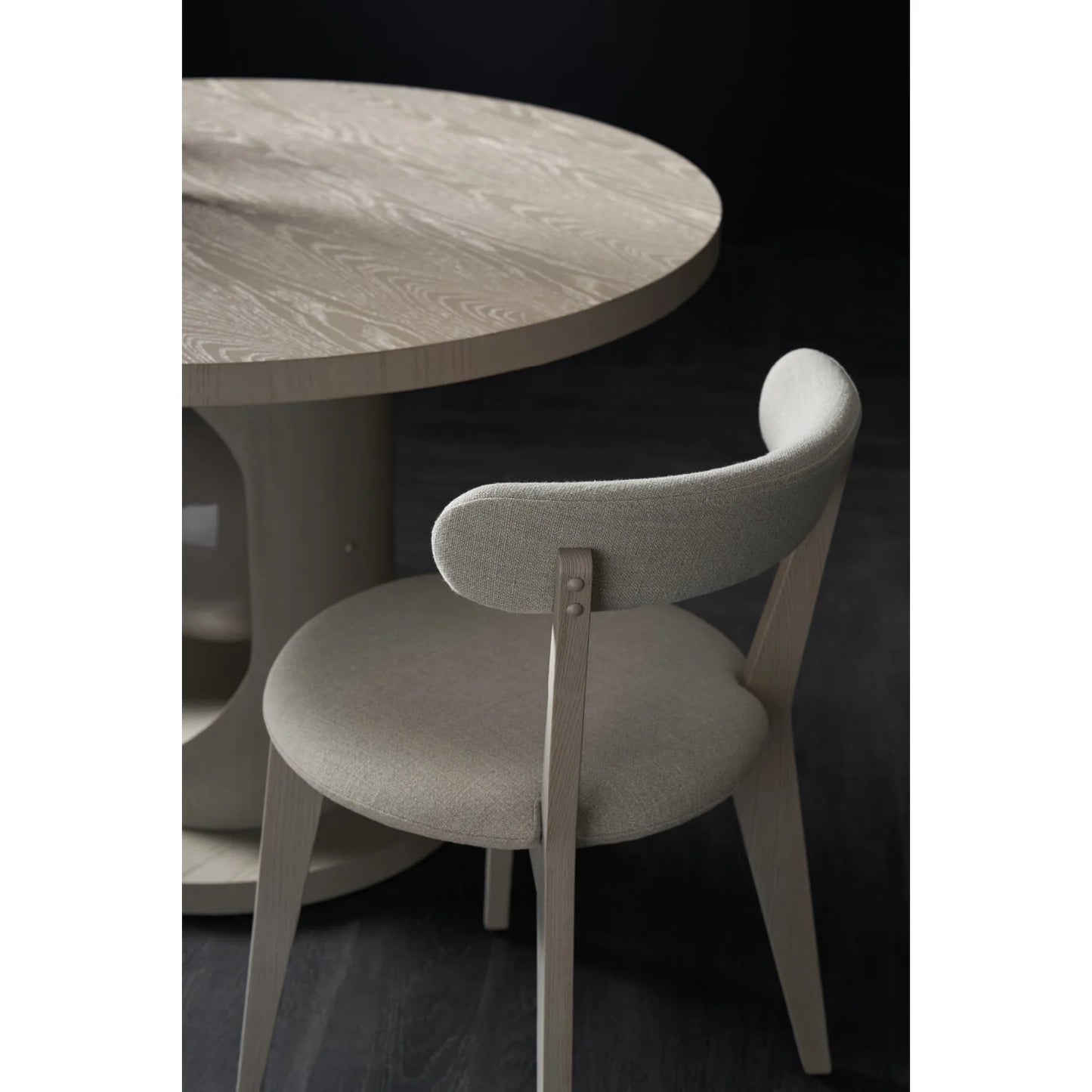 Luxury White Oak Modern Dining Chair European Style for Villa