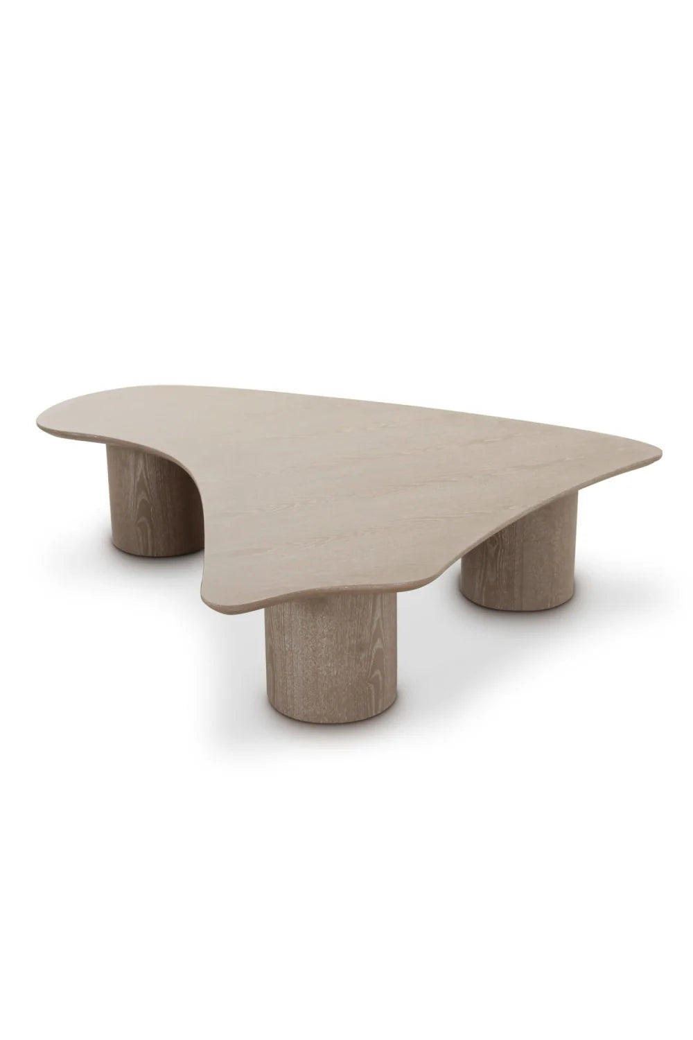 Luxury White Oak Nesting Coffee Table Modern Italian Style for Villa