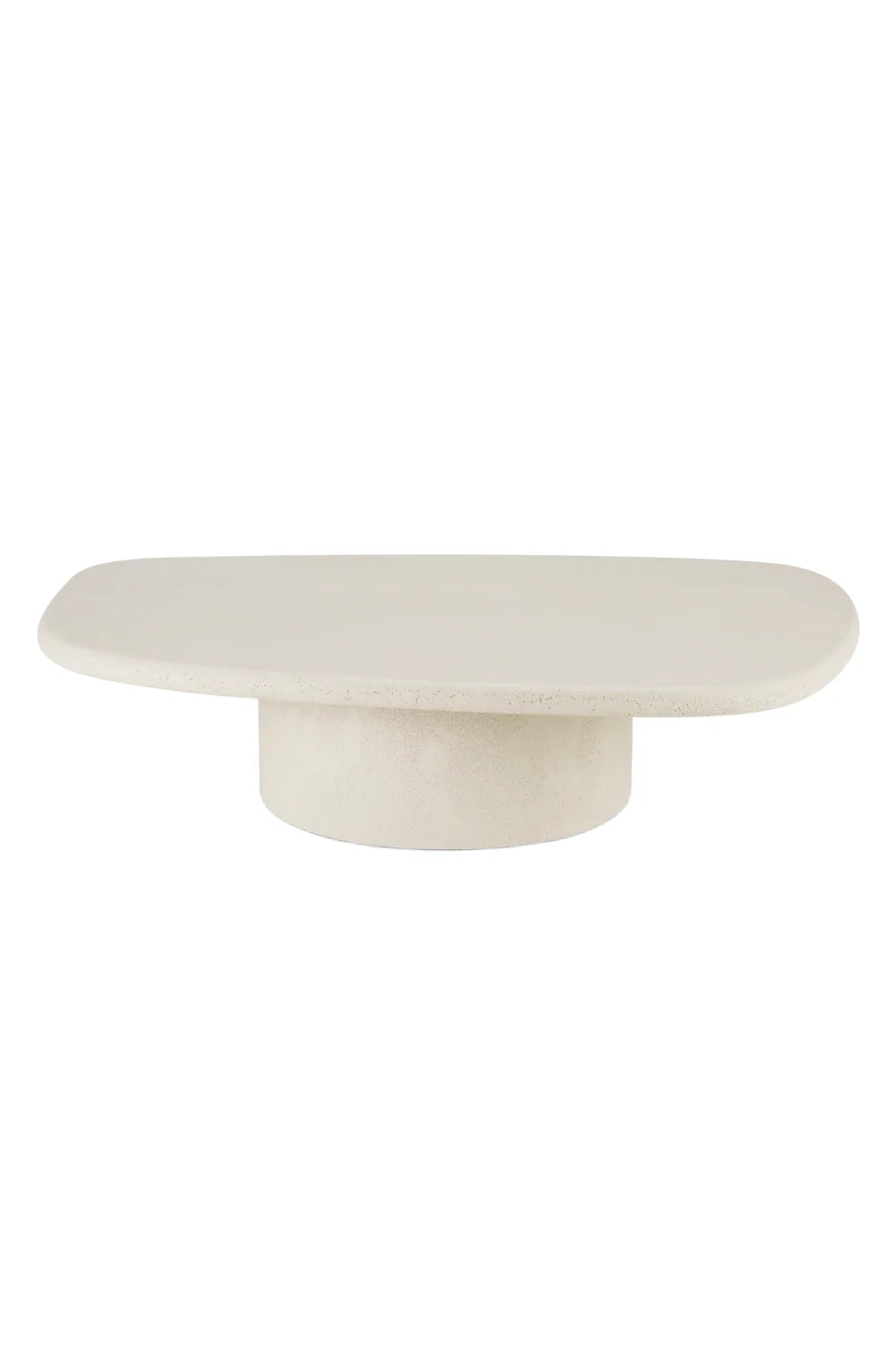 Luxury White Pebble-Shaped Coffee Table Modern Italian Style for Villa
